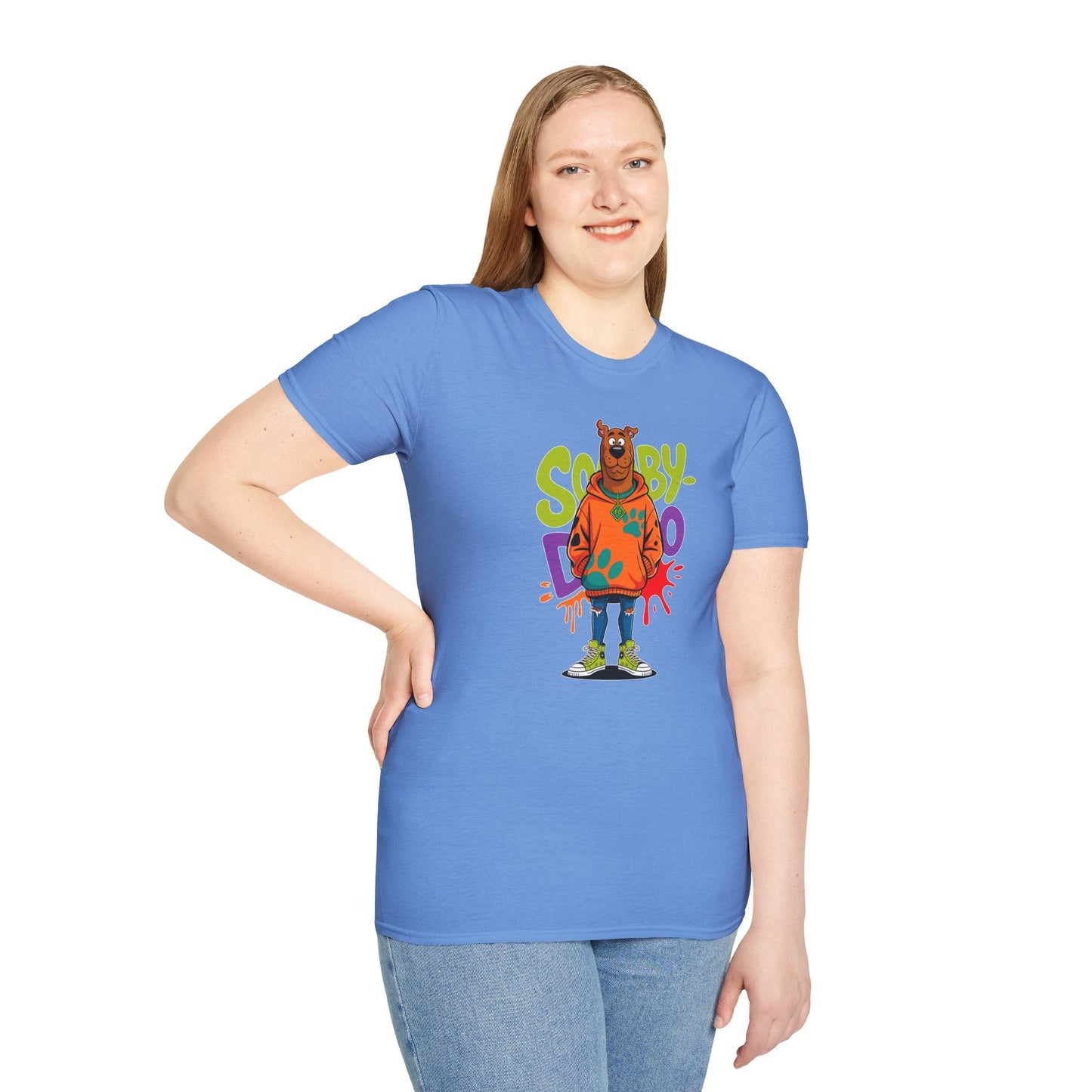 Unisex Cartoon T Shirt With Animation Funny Animals Tee Gildan Softstyle 64000 100 Percent Cotton