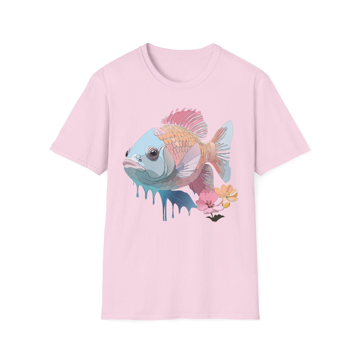 Pastel Tropical Fish T-Shirt | Colorful Coral Reef Fish Tee