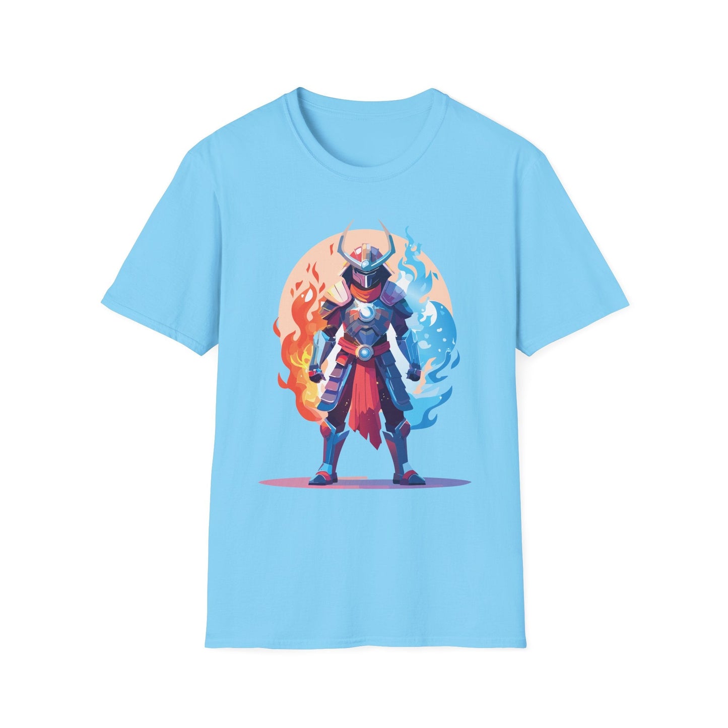 Samurai Shirt Unisex Gildan Softstyle 64000 Tee 100 Percent Ring Spun Cotton Comfortable