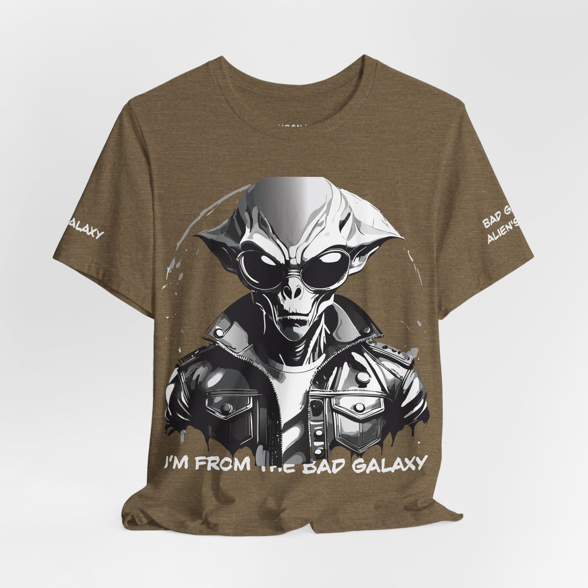 Alien Graphic Unisex Cotton Bella+Canvas Tee with Art Design b82