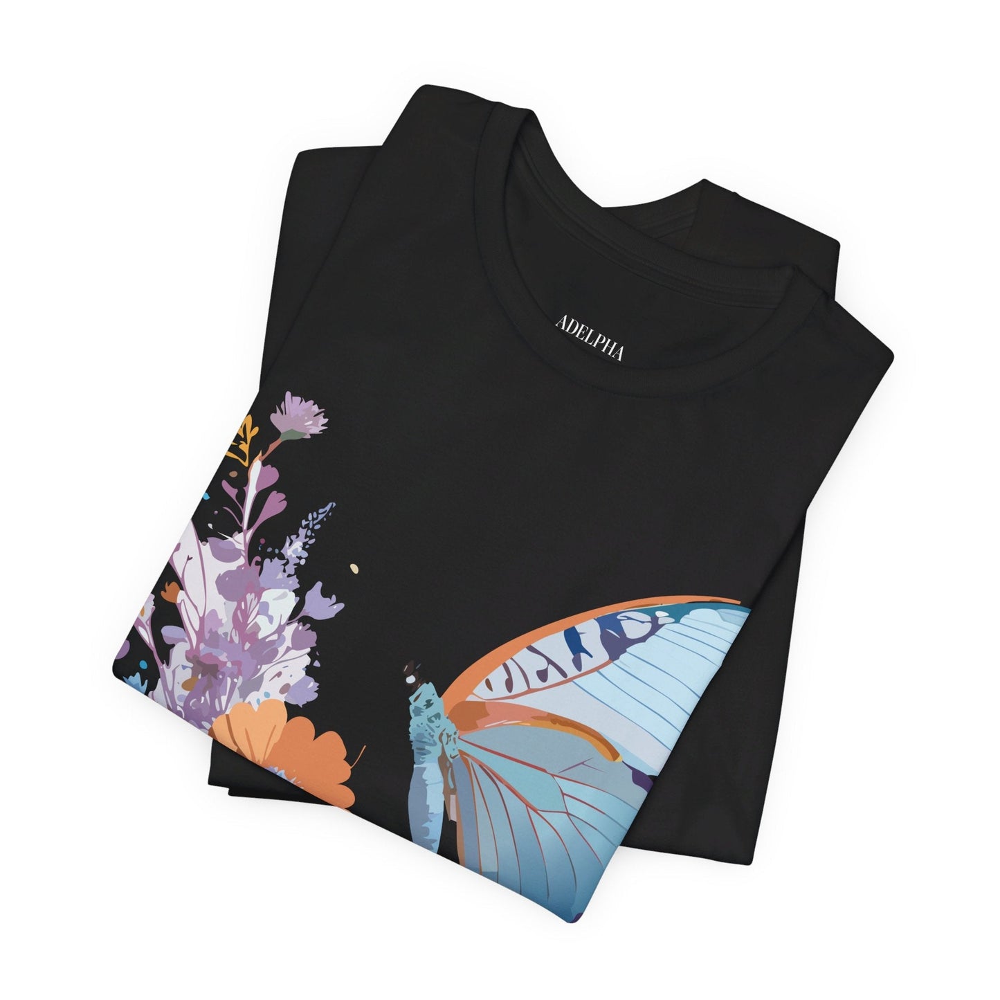 Butterfly Graphic Tee Unisex Jersey Short Sleeve Vintage Inspired Adelpha Art