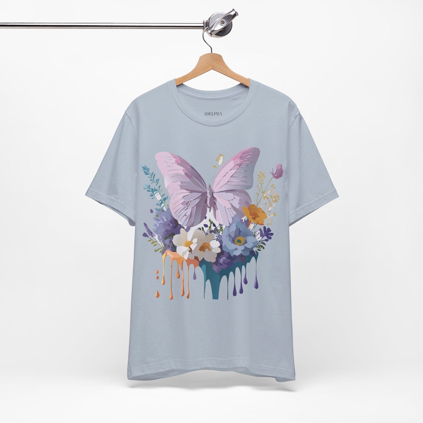 Adelpha Graphic Butterfly Unisex Short Sleeve Graphic Tee Art Design