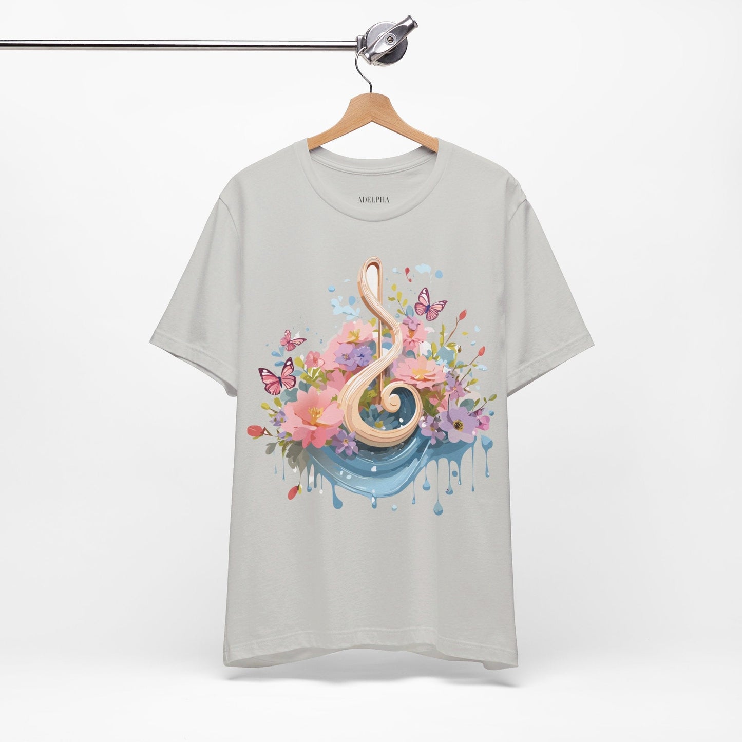 Music Graphic T Shirt Unisex Short Sleeve Adelpha Vintage Inspired Artwork Tee Premium Edition