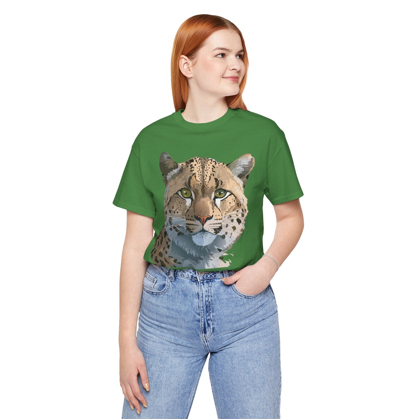 Unisex Animal Shirt With Animals Art Design Tee Short Sleeve Wildlife Print Tee Shirt