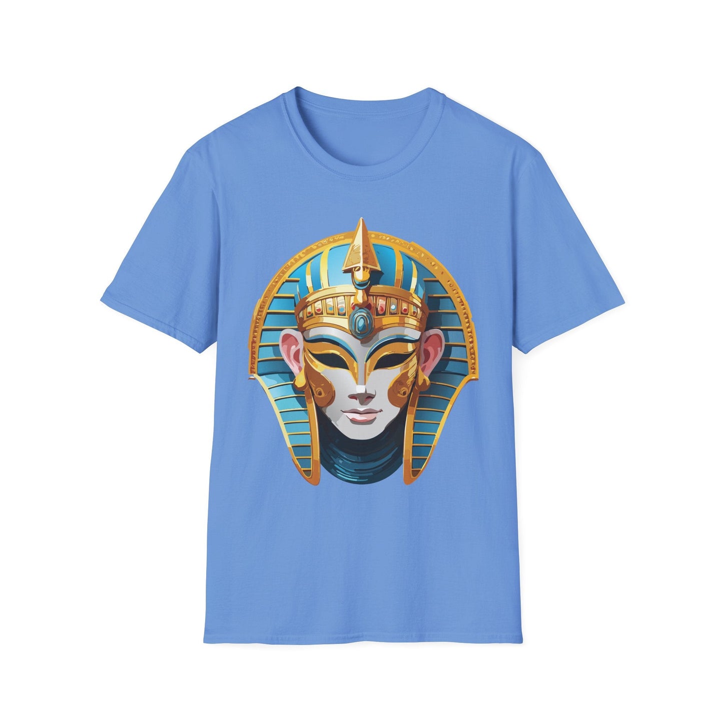 Mask Design Tee Shirt For Unisex Comfort Gildan Softstyle 64000 Ring Spun Cotton