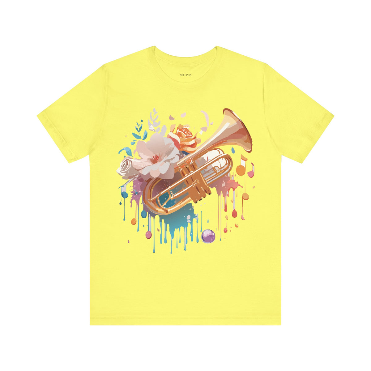Music Graphic Unisex Cotton Bella+Canvas Tee with Art Design m147