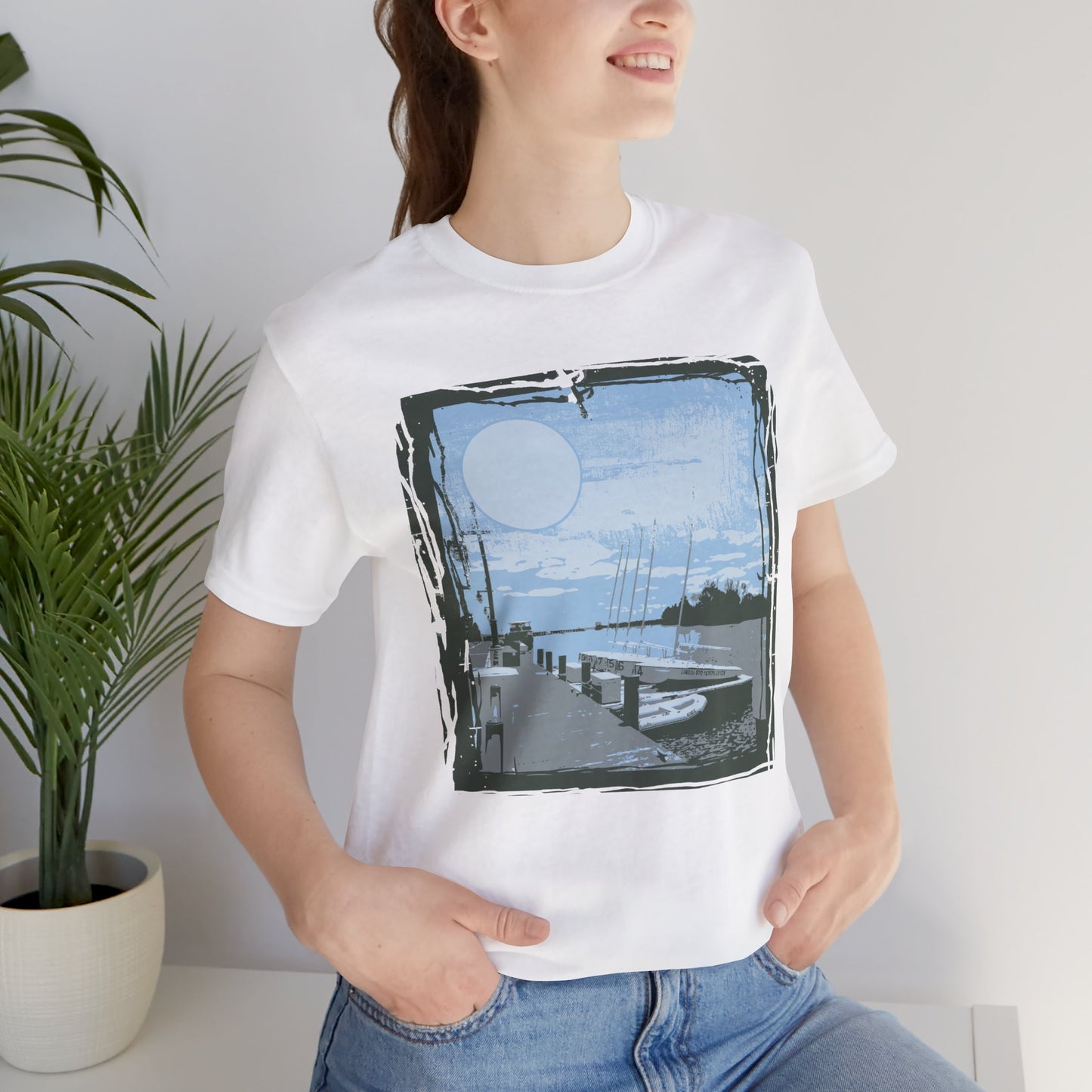 Yacht Club Retro Poster Graphic Design Tee, Yacht Club Shirt, Vintage Tees, Art Design T-Shirt, Graphic Tee, Retro Art Shirts