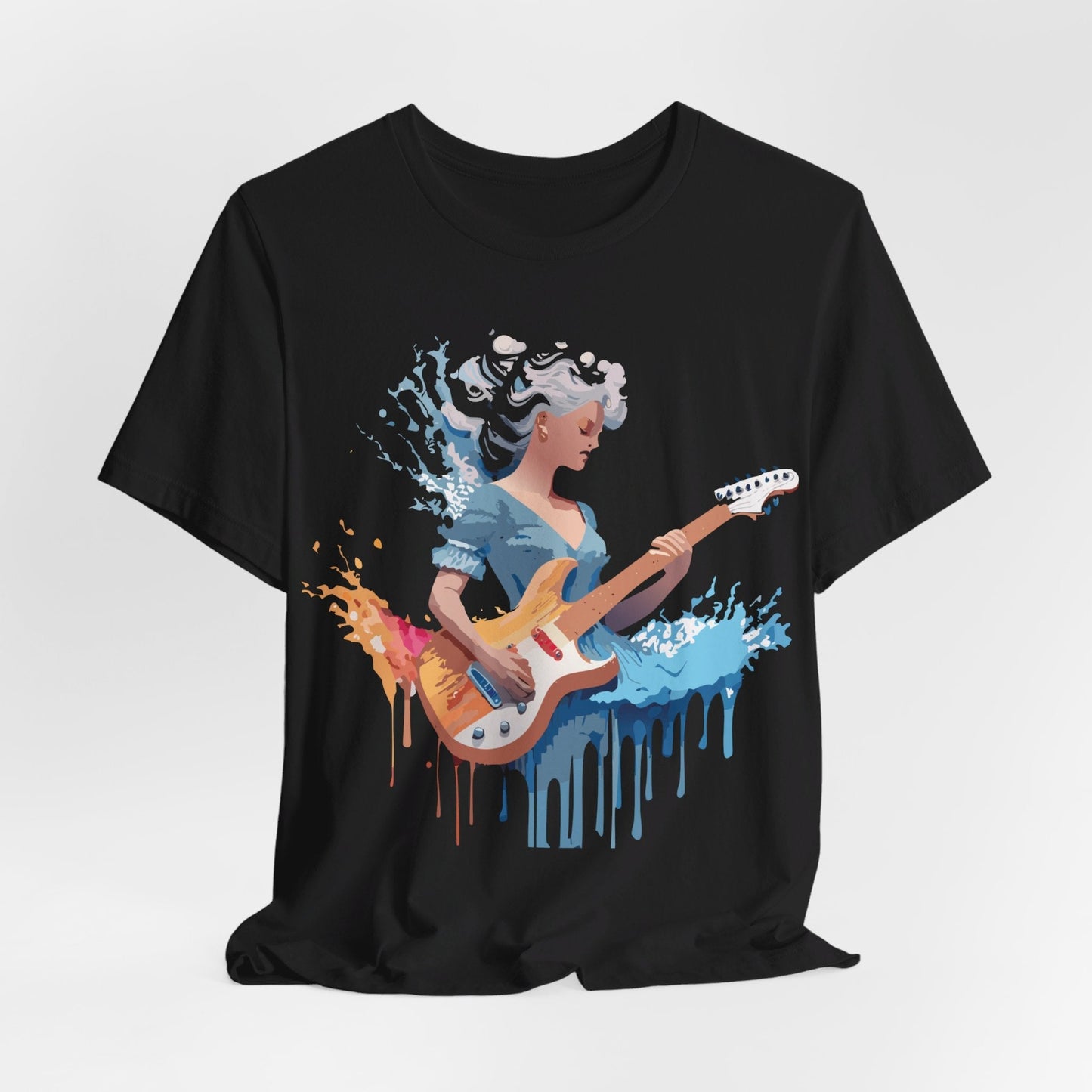 Music Graphic Unisex 100 Cotton Vintage Art with Musical Elements Tee 47