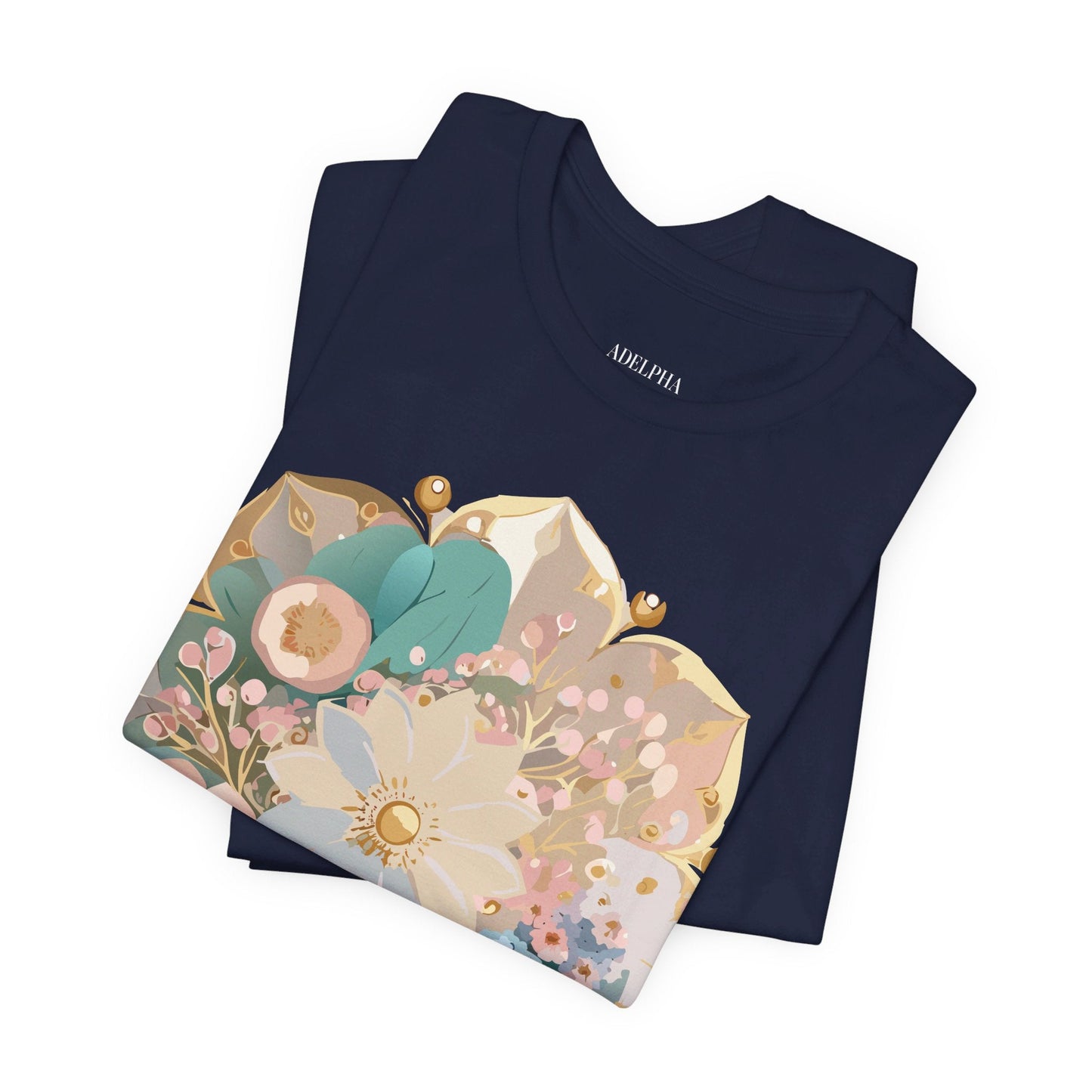 Mandala Graphic Unisex 100 Cotton Vintage Floral Artwork Tee 14
