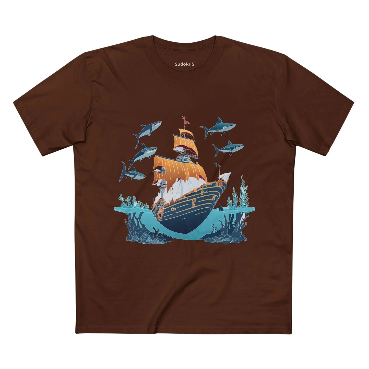 Ocean Coast Graphic Unisex 100 Cotton Staple Tee 27