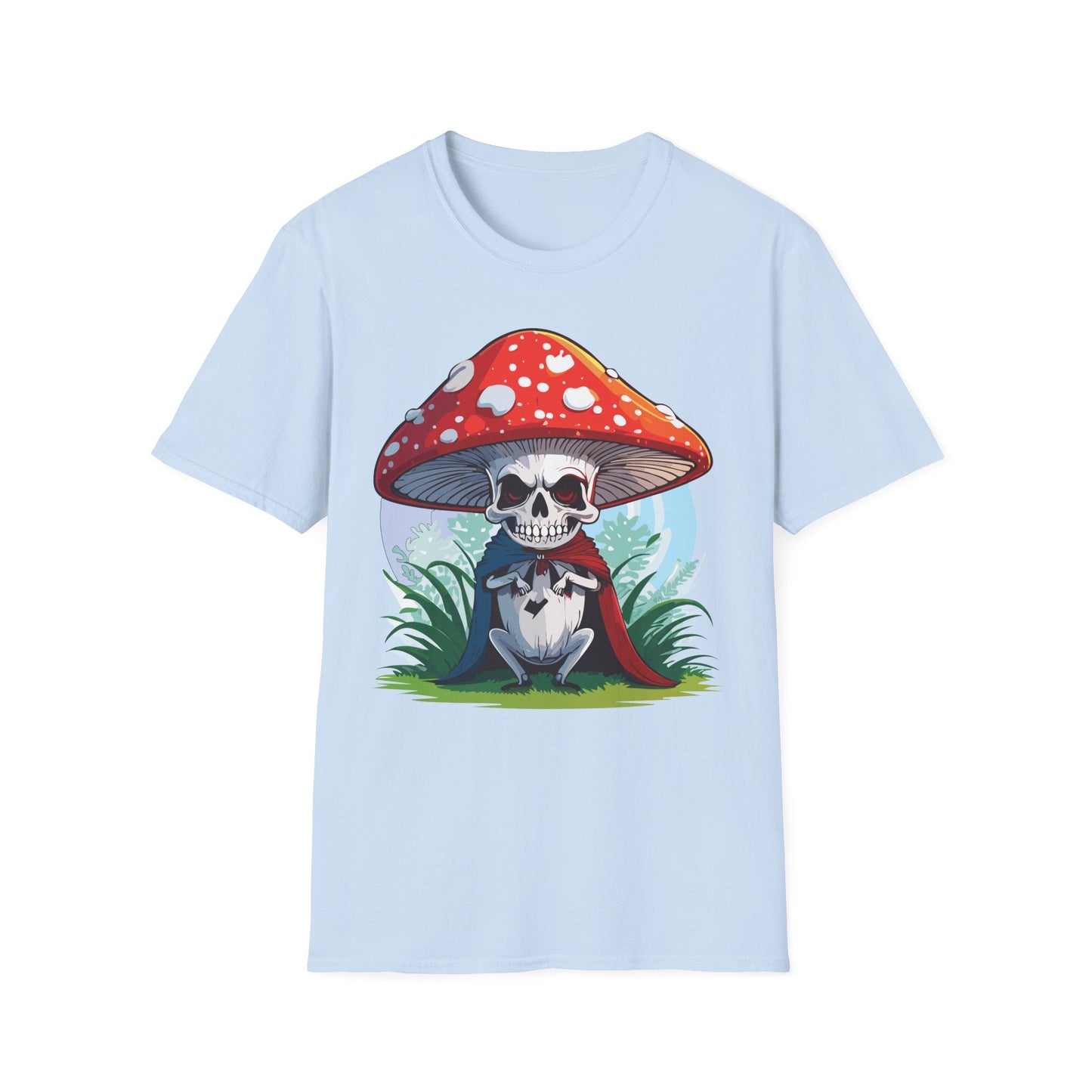 Mashroom Tee Shirt Unisex Gildan Softstyle Short Sleeve Cotton Tee With Funny Mashroom Graphic