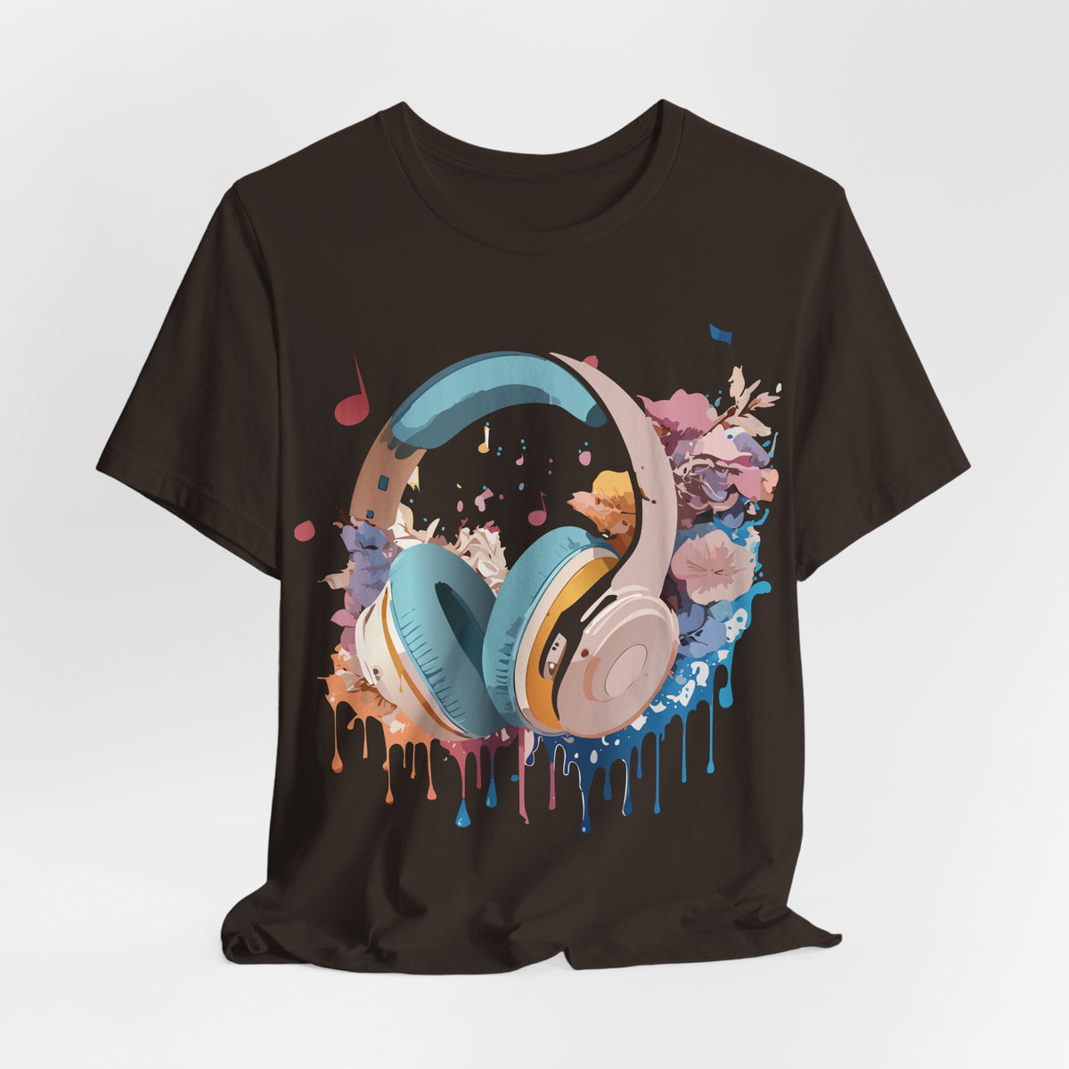 Music Graphic Unisex Cotton Bella+Canvas Tee with Art Design m79