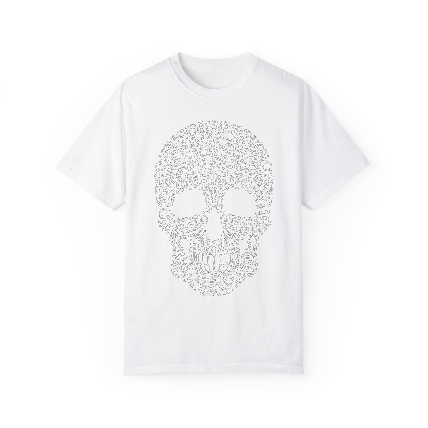 Unisex Cotton Tee Shirt with Skull