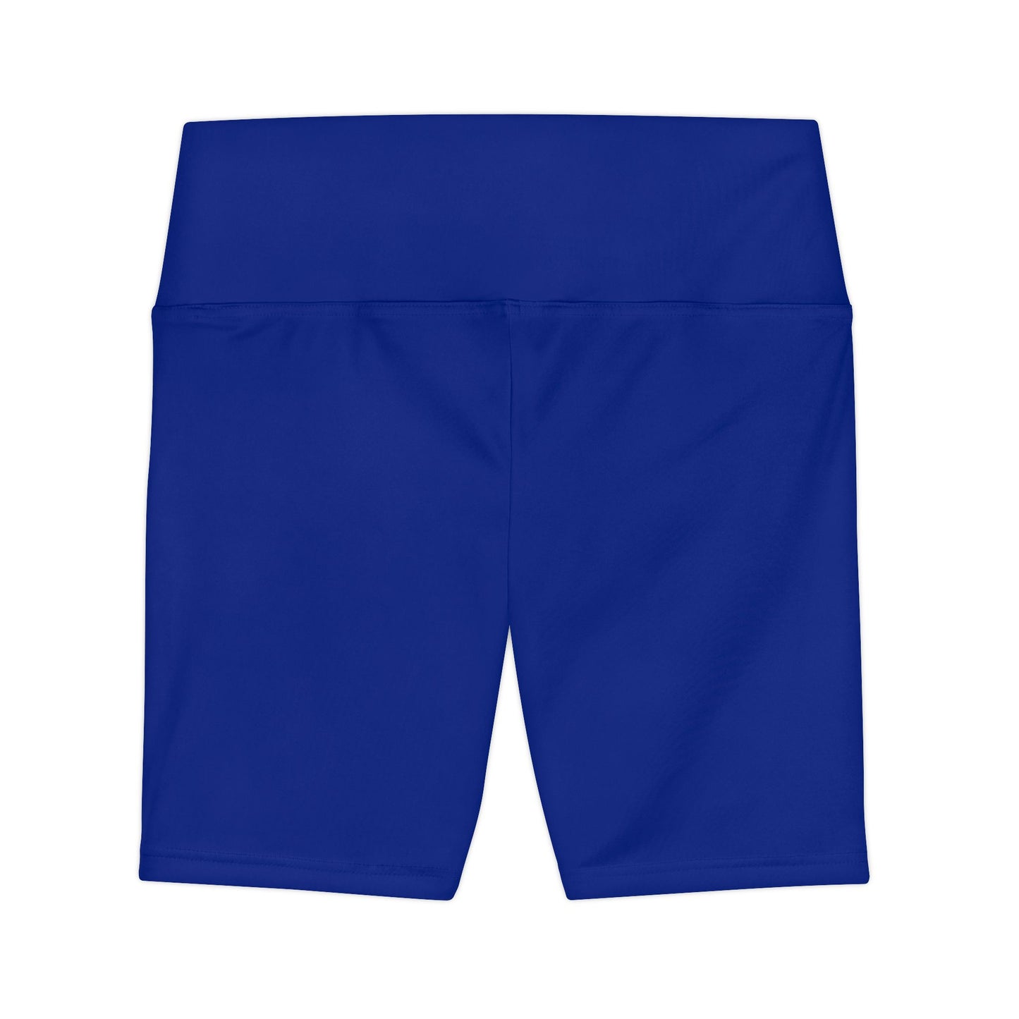 True Cobalt Women's Workout Shorts — Solid High-Waist Biker Shorts for Exercise & Everyday Wear