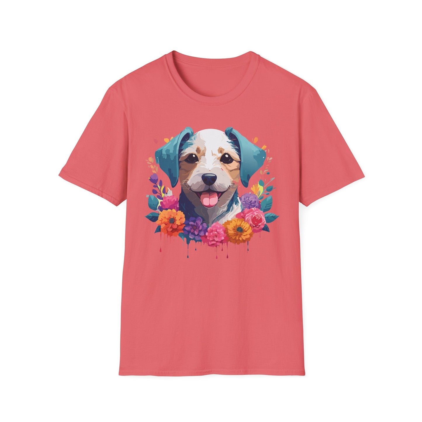 Dog Shirt Unisex Animal Tee Softstyle 64000 Gildan RingSpun Cotton