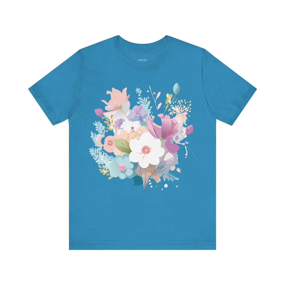 Floral Graphic Tee Shirt - Bella+Canvas Unisex 100 Cotton 47