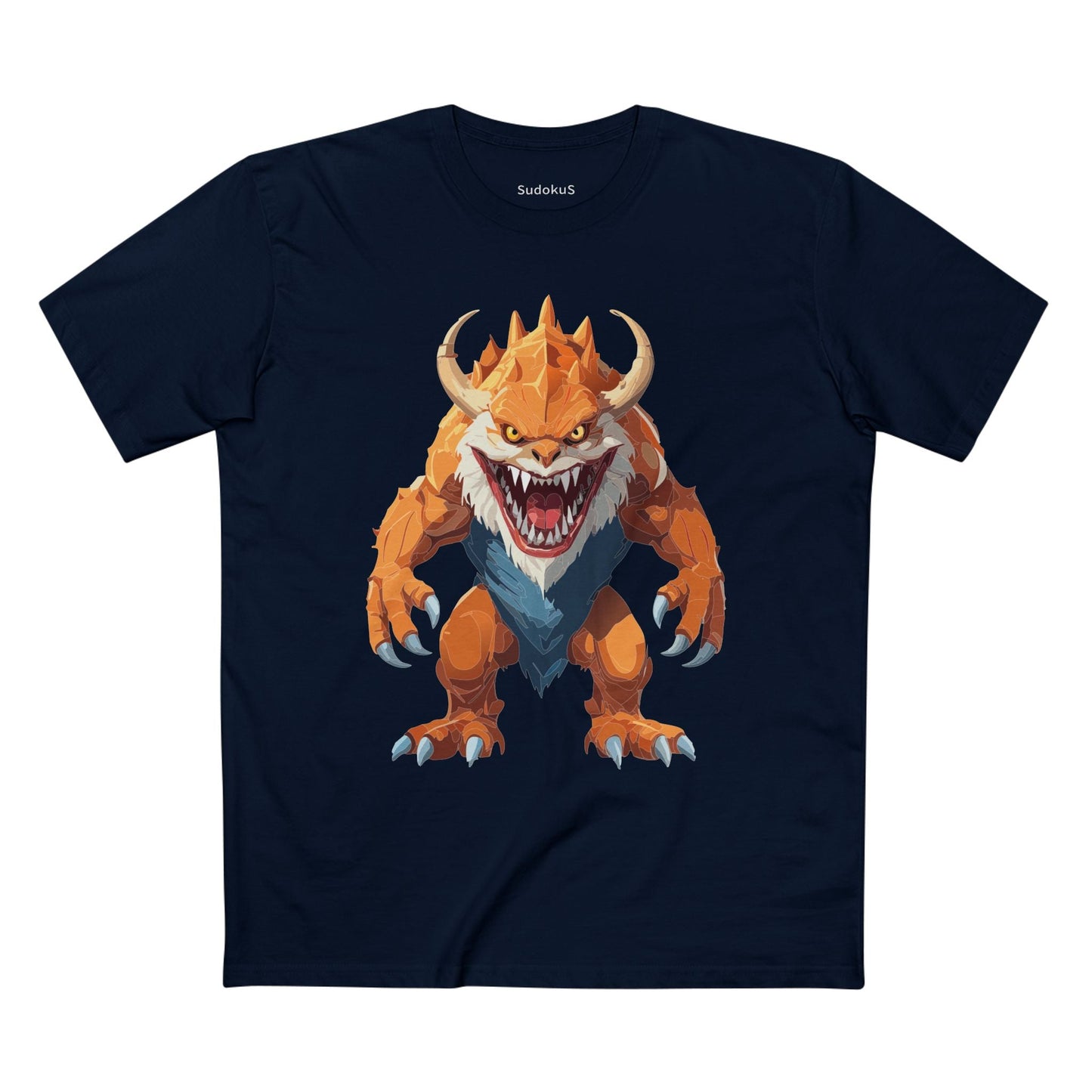 Cartoon Monsters Graphic Unisex 100 Cotton Staple Tee 28