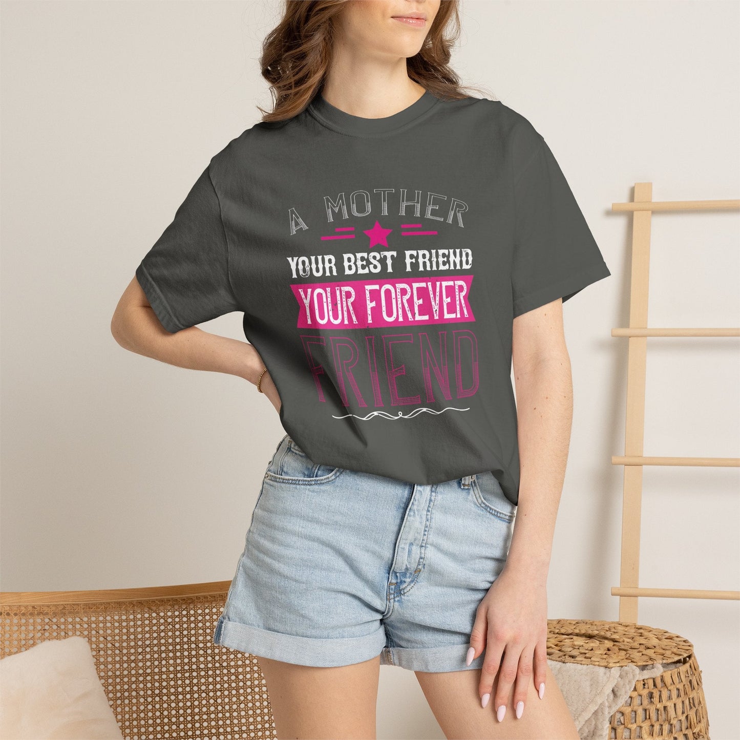 Mom T-shirt Mother Day Mama Tee Unisex Comfort Colors Garment-Dyed Cotton h55