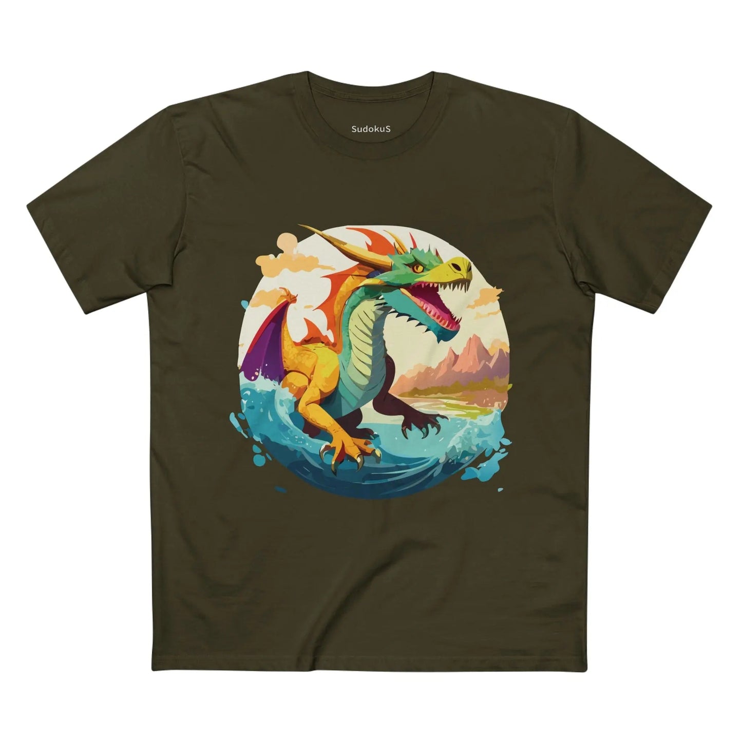 Dragon Graphic Unisex 100 Cotton Staple Tee 24