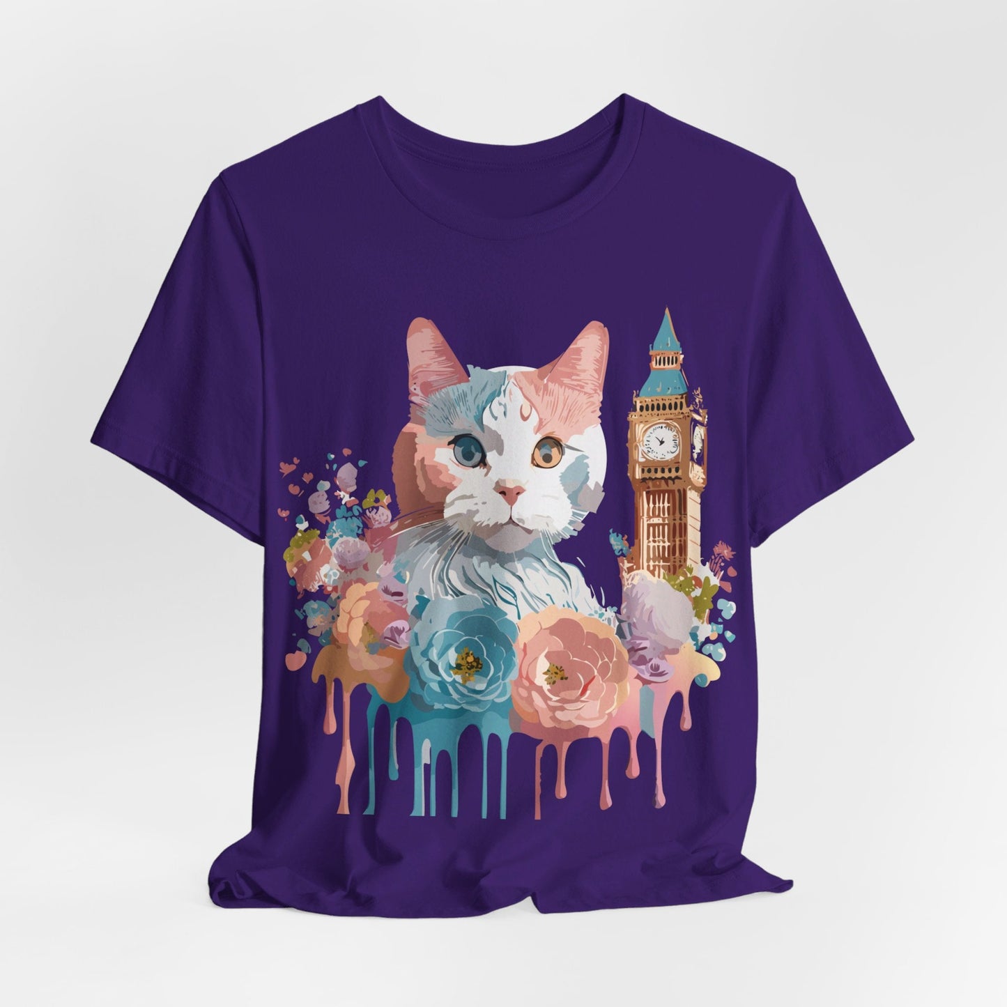 Unisex Cat Graphic Tee With Vintage Inspired Art By Adelpha Brand