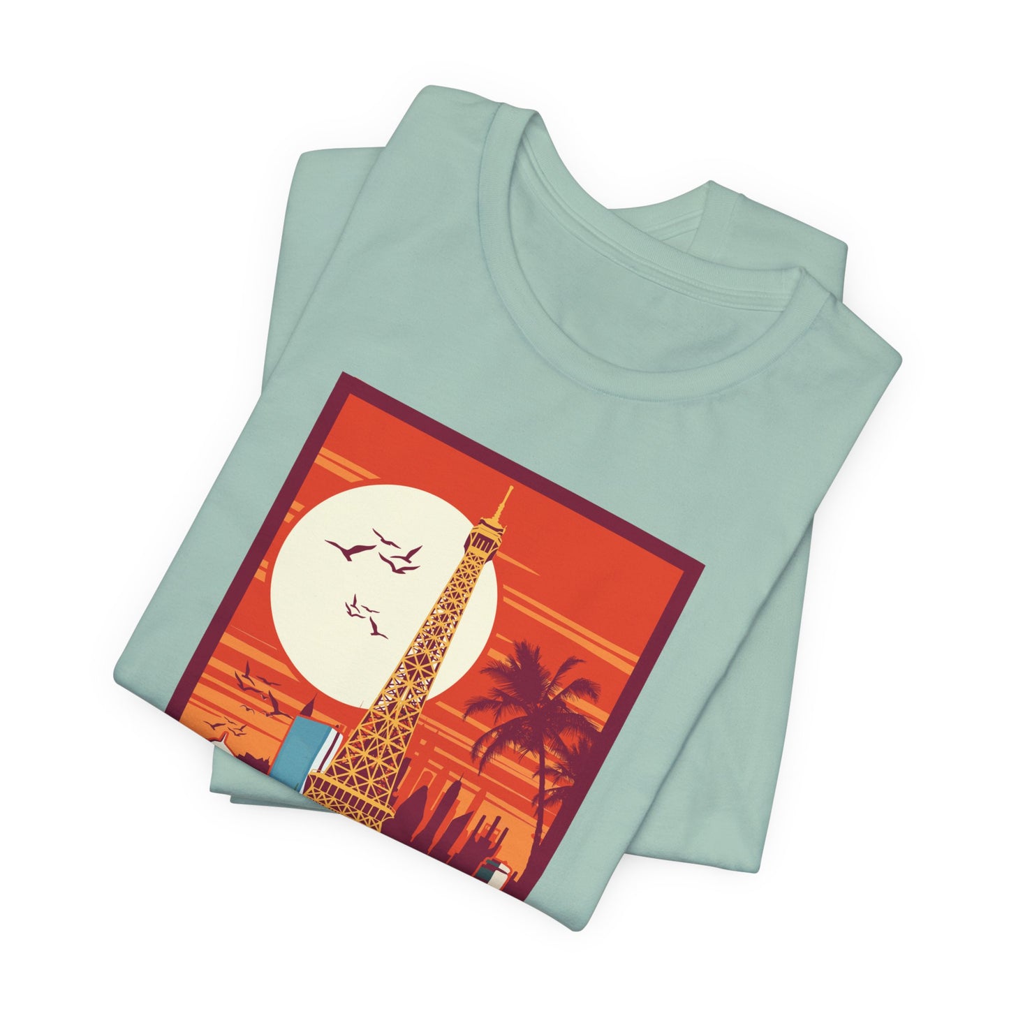 Retro Poster Paris Graphic Design Tee, Paris Shirt, Vintage Tees, Art Design T-Shirt, Graphic Tee, Retro Art Shirts