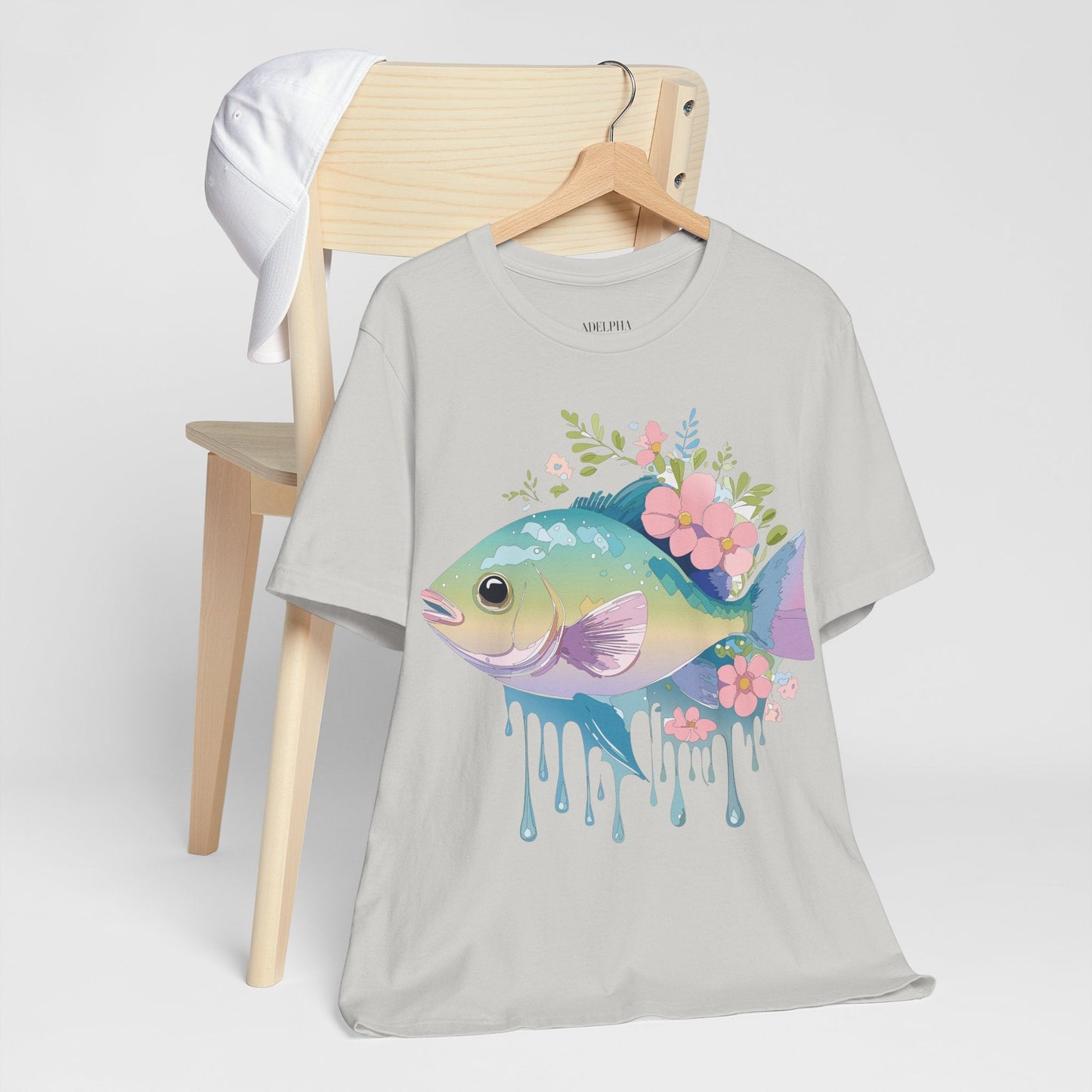 Fish Graphic Unisex 100 Cotton Vintage Artwork Tee 1