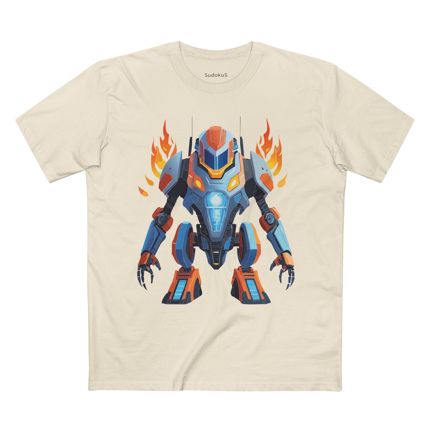 Cyborg Robot Graphic Unisex 100 Cotton Staple Tee 12