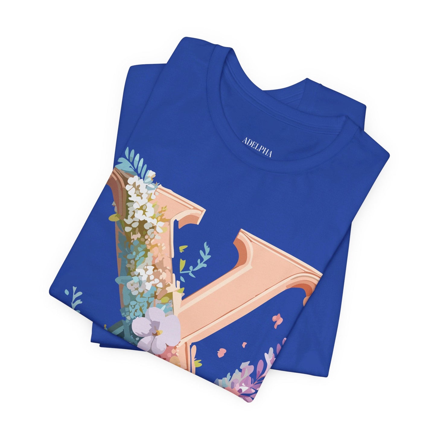 Letter X Shirt Graphic Tee Unisex Short Sleeve Vintage Inspired Adelpha Art Design