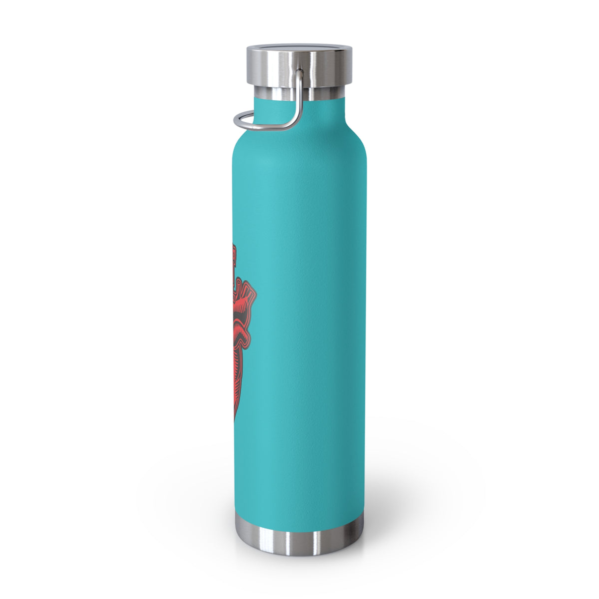 22oz Copper Insulated Water Bottle with Cartoon Design - CV89