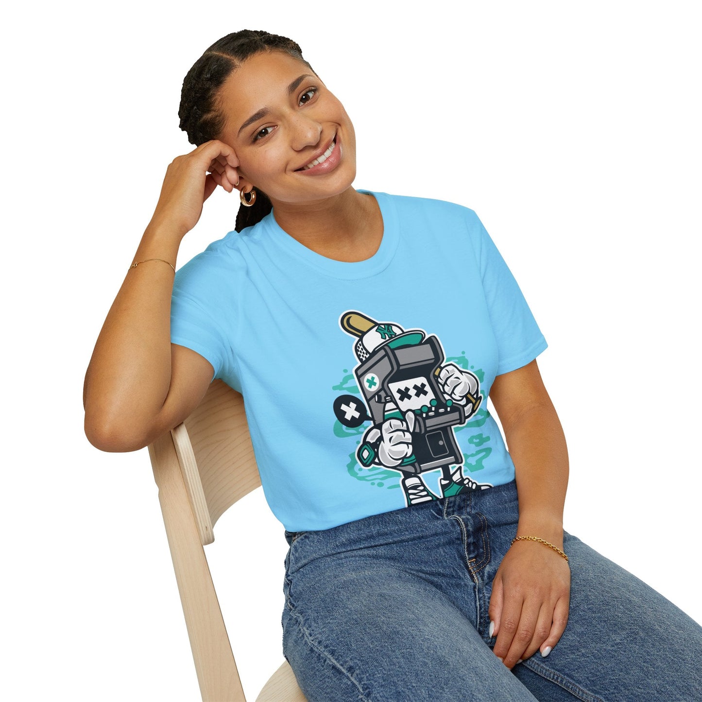 Unisex Gildan Softstyle Cartoon T Shirt Animation Design Funny Tee Ring Spun Cotton