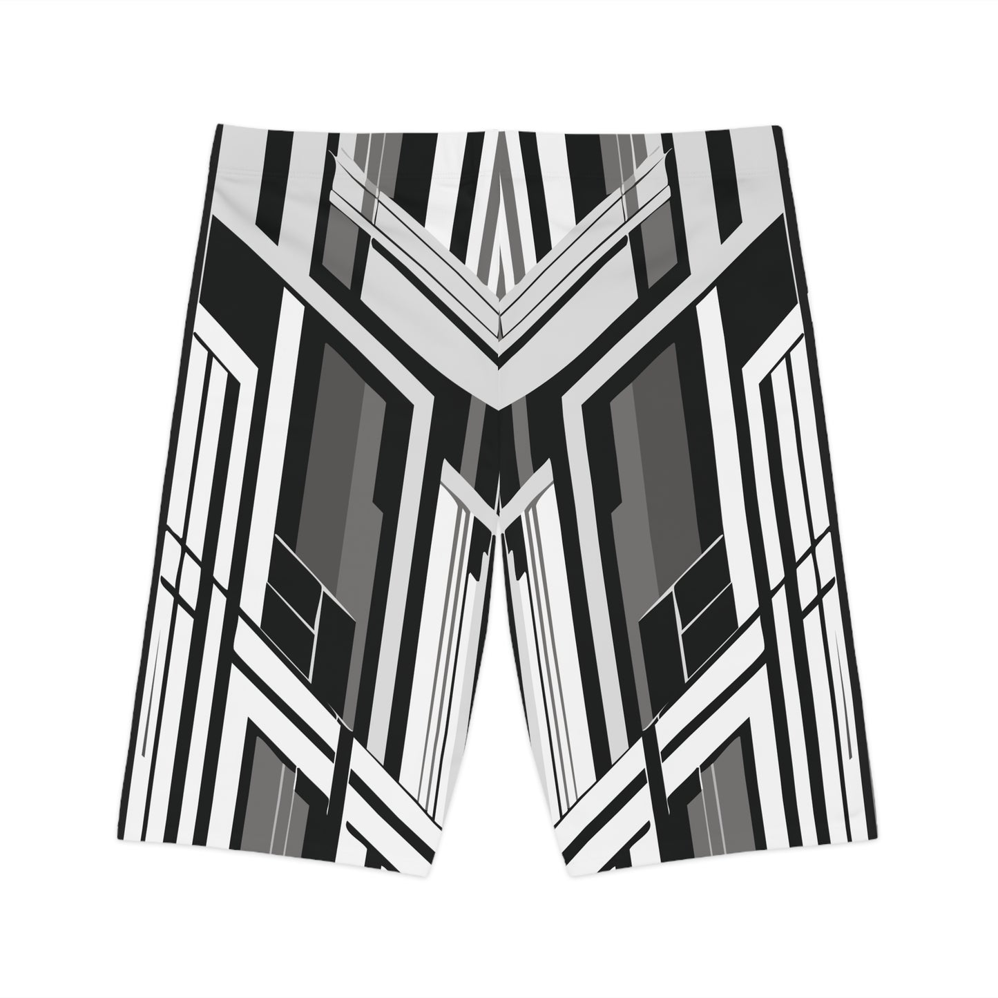 Abstract Biker Shorts