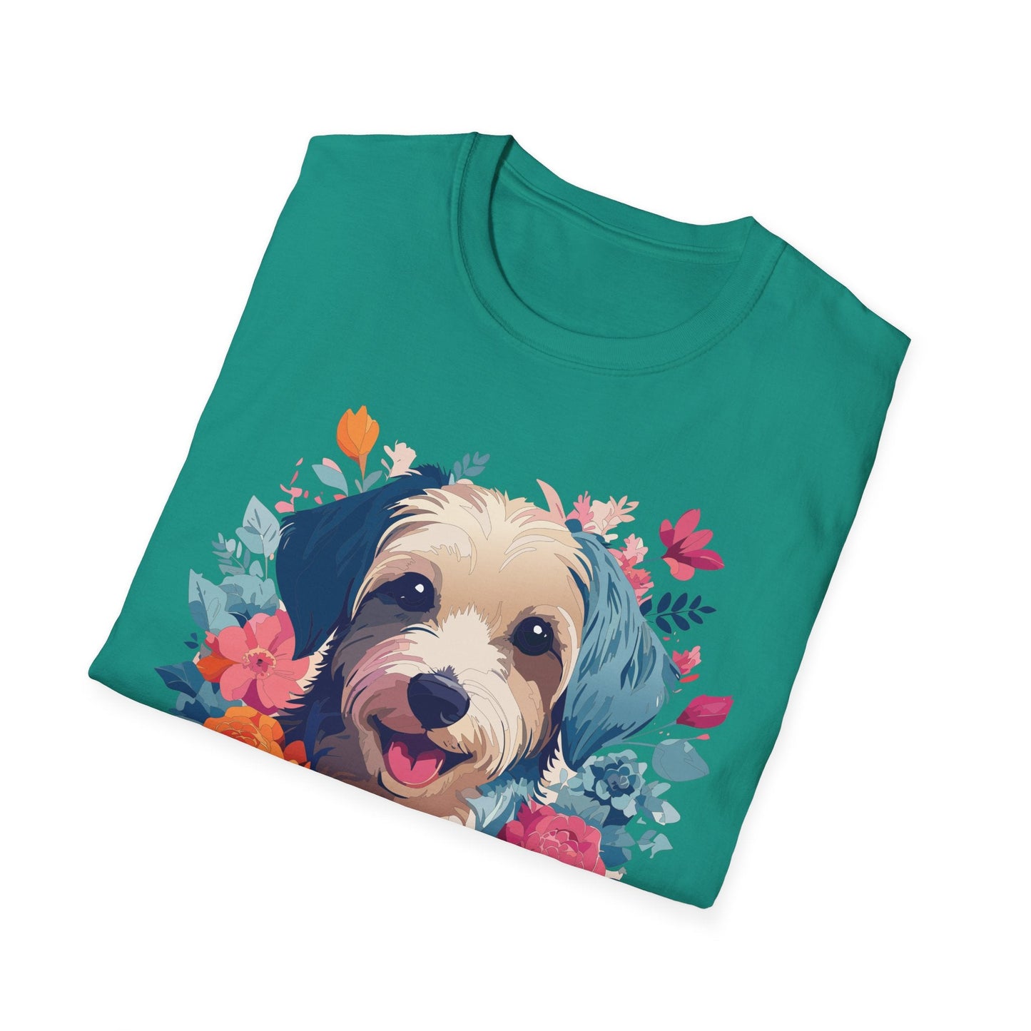 Dog Shirt Unisex Animal Tee Made From 100 Percent Ring Spun Cotton