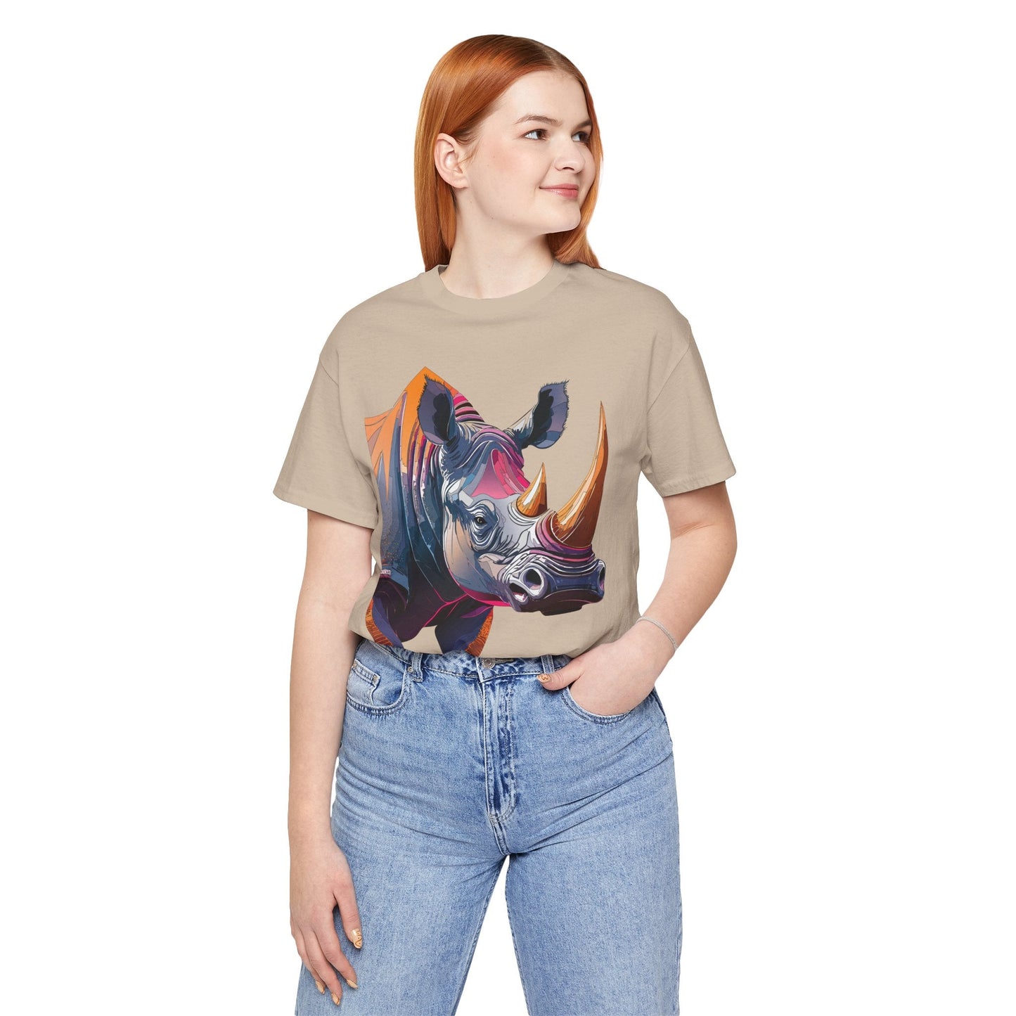 Unisex Animal Print Tee Shirt Featuring Wild Animals Art Design For Everyday Wear