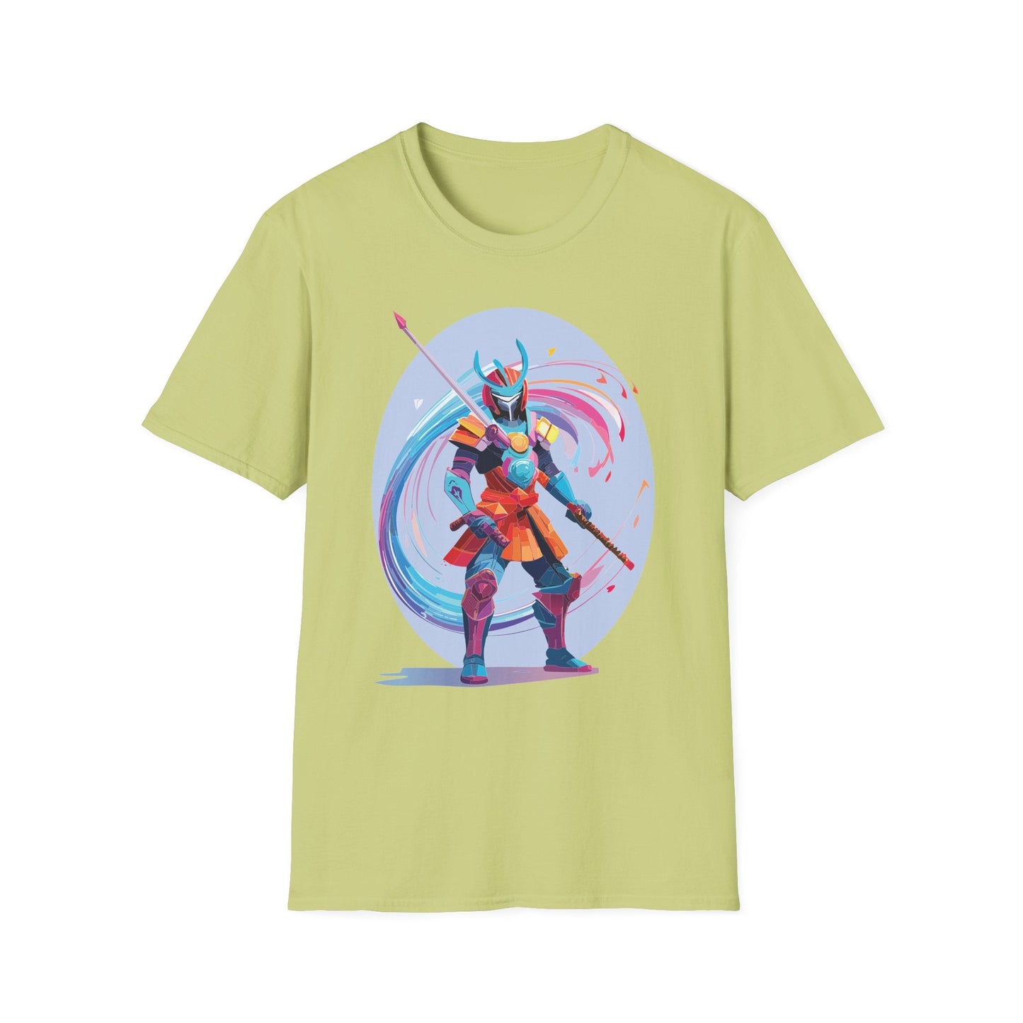 Samurai Shirt Unisex Gildan Softstyle Tee 100 Percent Ring Spun Cotton Samurai Design