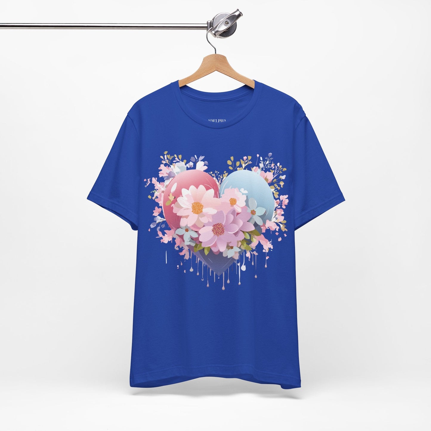 Valentine Graphic Tee Unisex Short Sleeve Vintage Inspired Artwork From Adelpha Premium Design