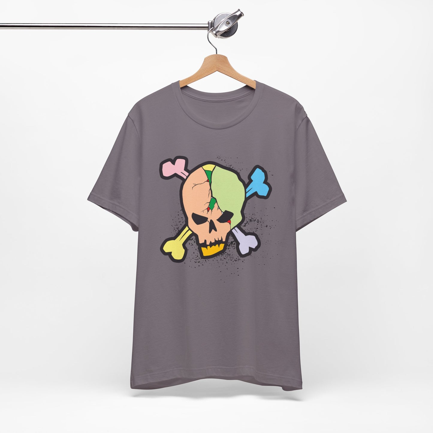 Multi Skull Graphic Design Tee, Skull Shirt, Vintage Tees, Art Design T-Shirt, Vintage Graphic Tee, Art Shirts with Skulls