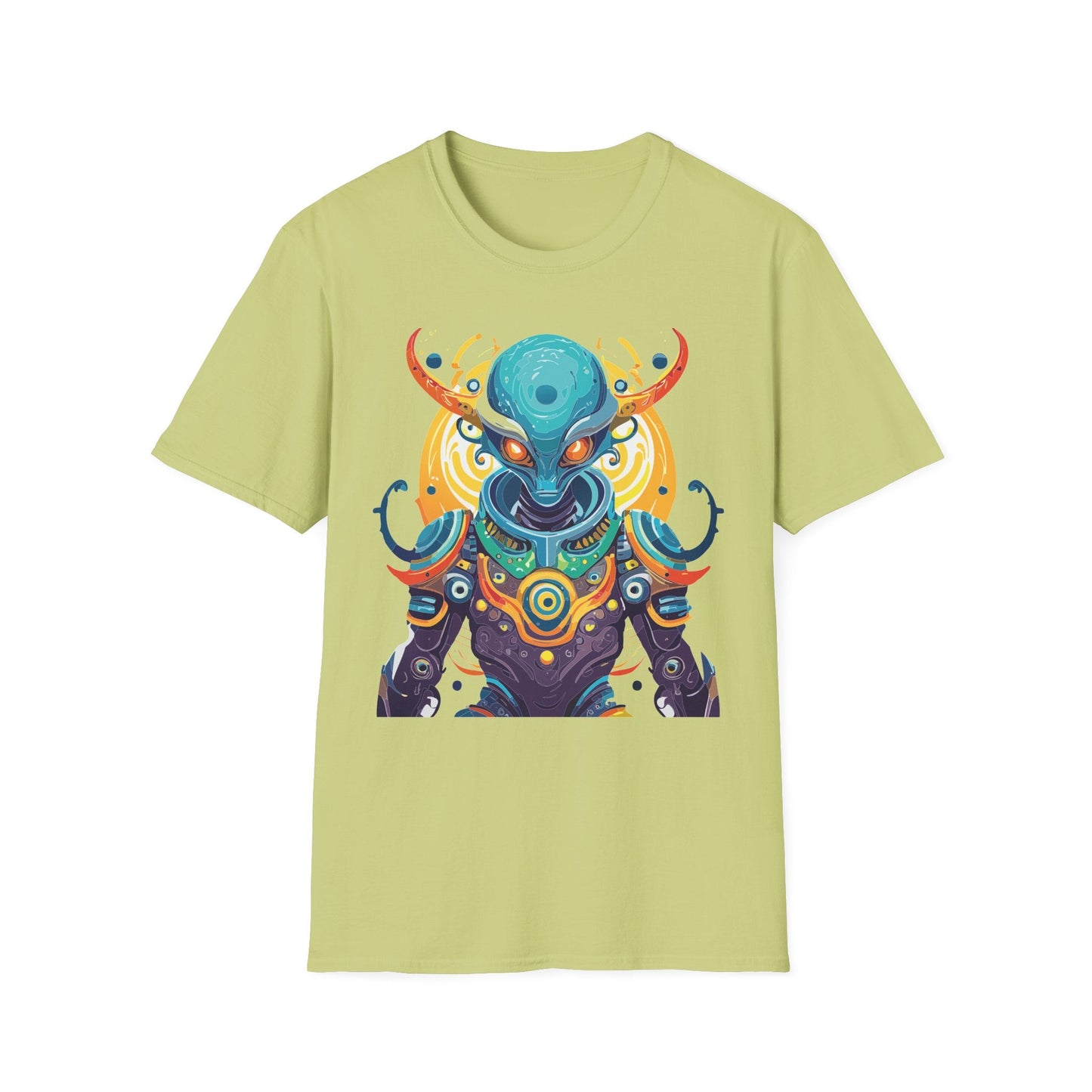 Alien T Shirt Cosmos Shirt Unisex Short Sleeve Tee With Alien Art Design Ring Spun Cotton