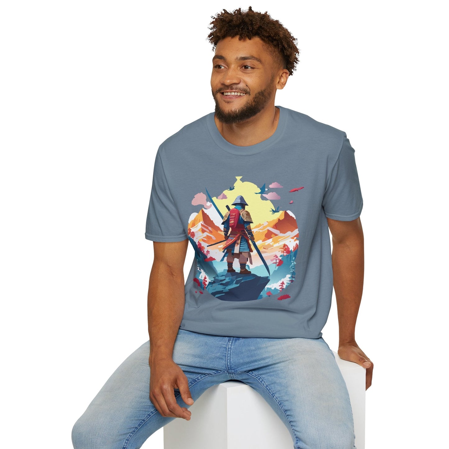 Samurai Shirt Unisex T Shirt Gildan Softstyle 64000 Cotton Tee For Everyday Comfort