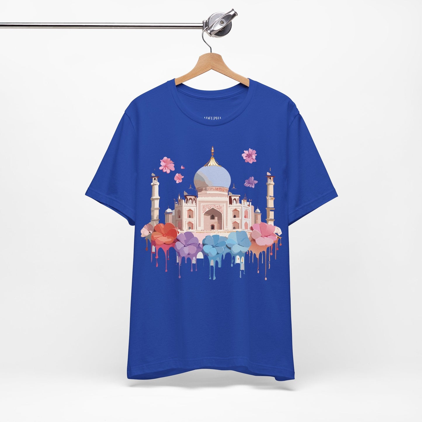 Taj Mahal Tourist Shirt Graphic Tee Unisex Vintage Inspired Adelpha Art Design Edition