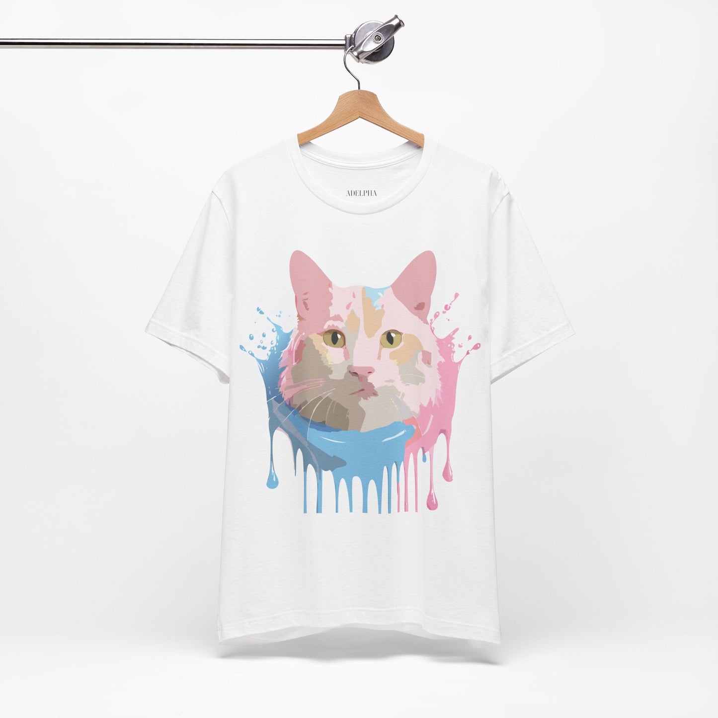 Cat Graphic Tee Unisex Vintage Style Shirt Adelpha Art Design