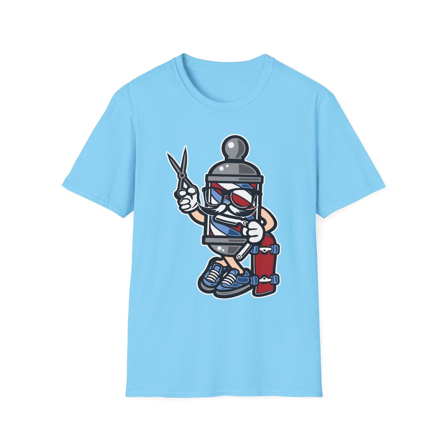 Cartoon Animation T Shirt Unisex Funny Tee Cotton Gildan Softstyle 64000 Comfortable Wear
