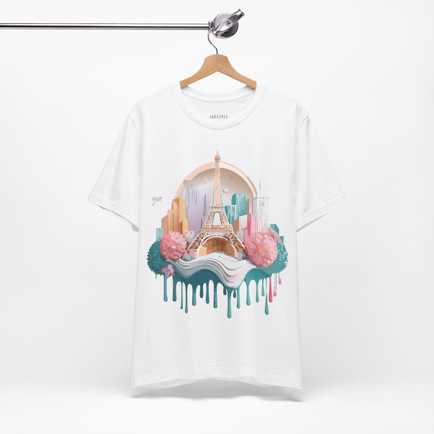 Paris Tourist Shirt Unisex Graphic Tee With Vintage Adelpha Artwork And Travel Style