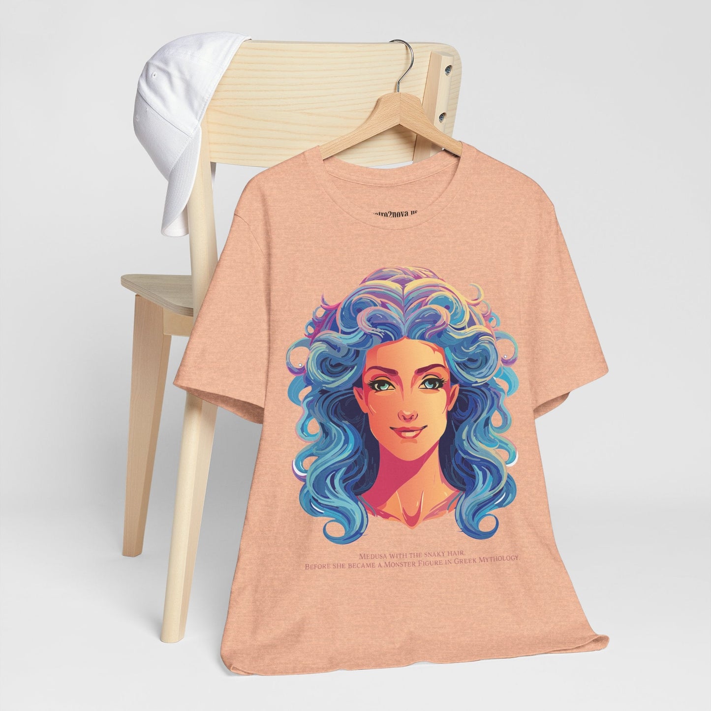 Goddess Medusa Graphic Cotton T Shirt Unisex Jersey Short Sleeve Original Artwork By Retro2Nova