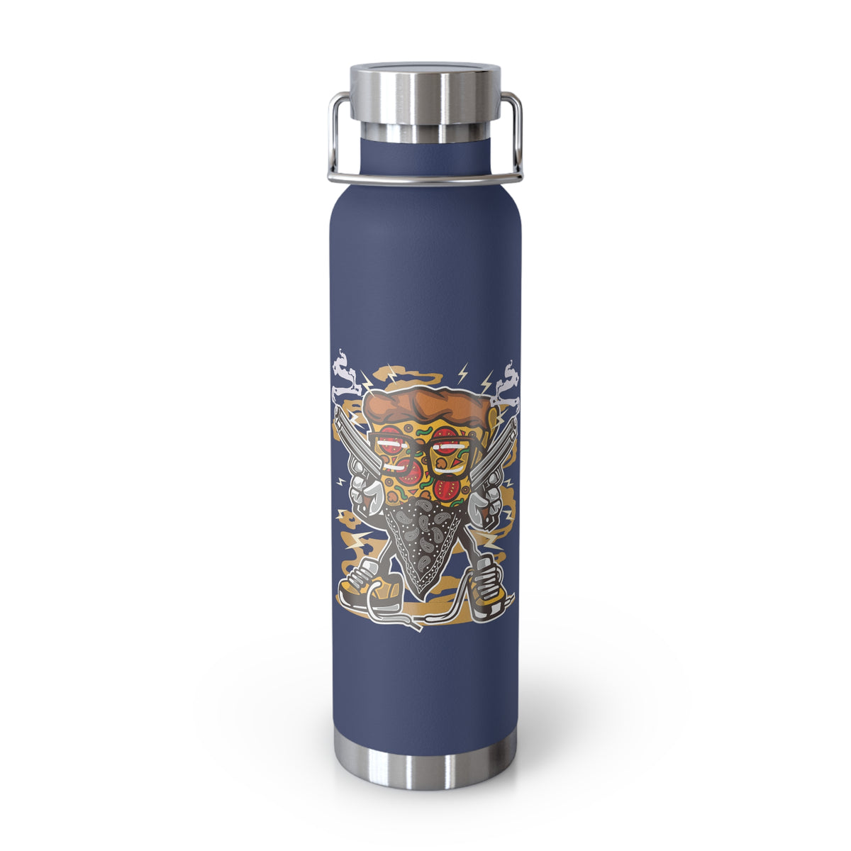 22oz Copper Insulated Water Bottle with Cartoon Design - CV105