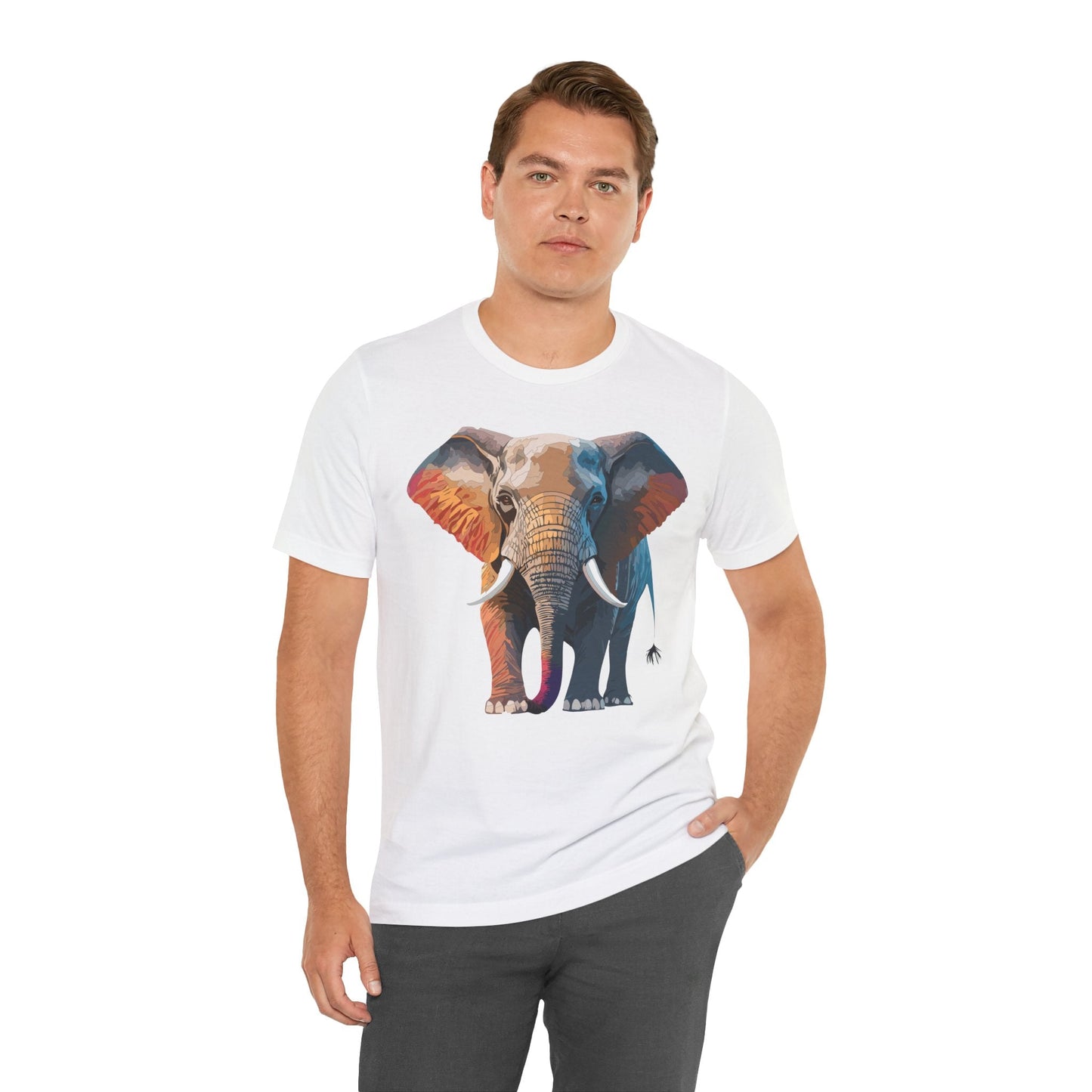 Unisex Animal Shirt With Animals Art Design Graphic Tee Short Sleeve Wild Animals