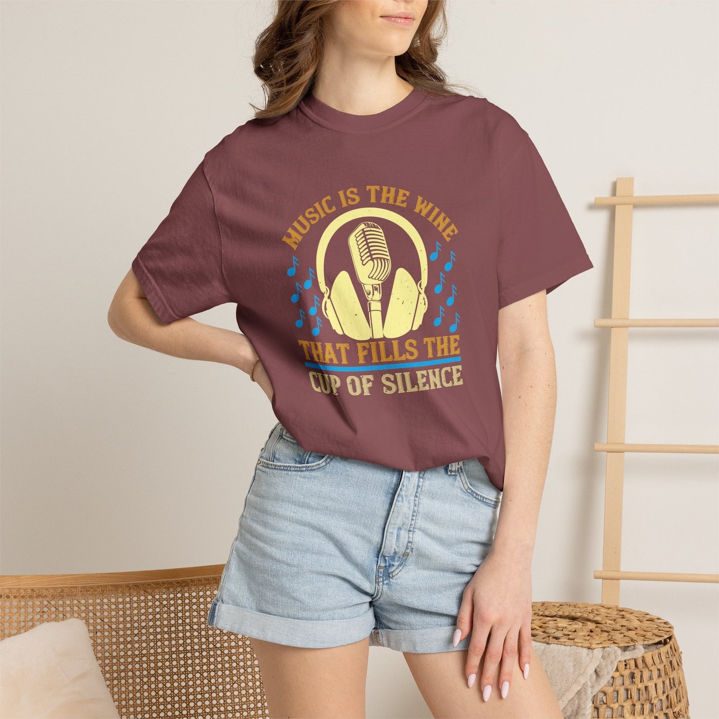 Music Graphic Design Unisex Cotton T-shirt m36