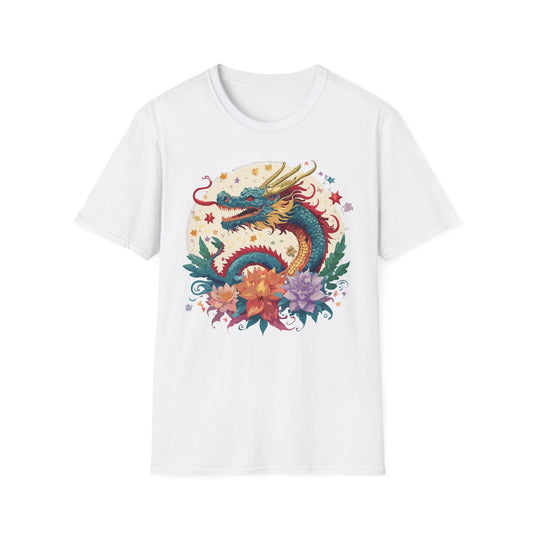 Dragon Graphic Unisex 100 Cotton Tee with Animal Artwork Design 5
