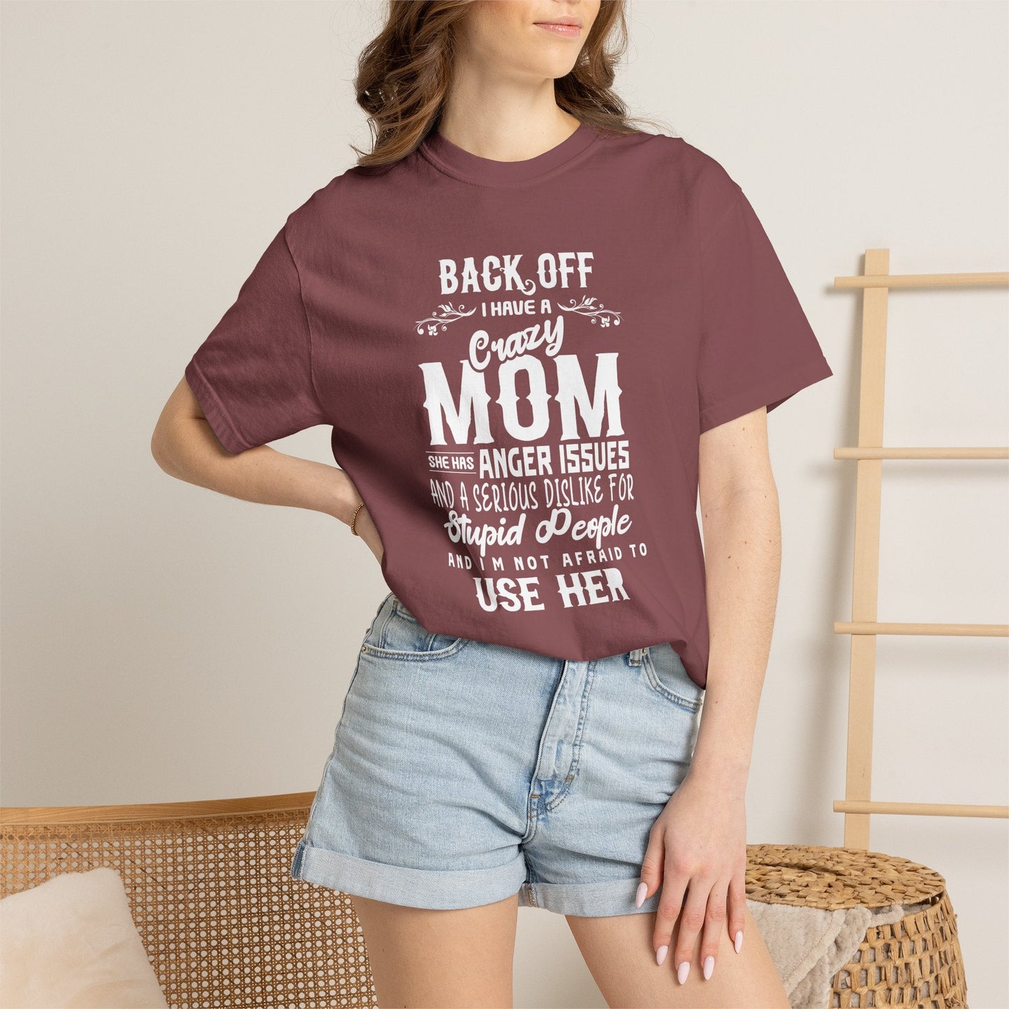 Mom T-shirt Mother's Day Mama Tee Unisex Comfort Colors Garment-Dyed Cotton h34