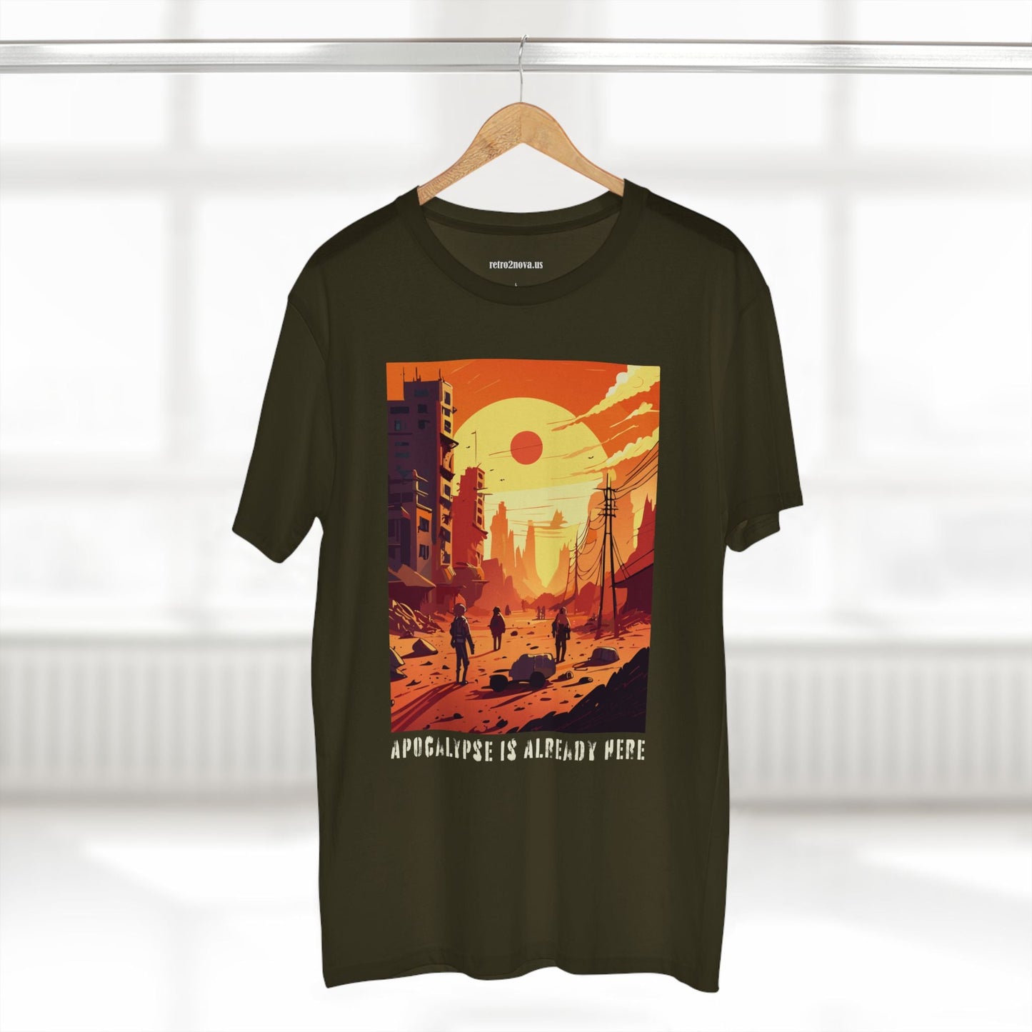 Cataclysm Doomsday Unisex Premium Cotton Tee With Original Art Design From Retro2Nova Collection