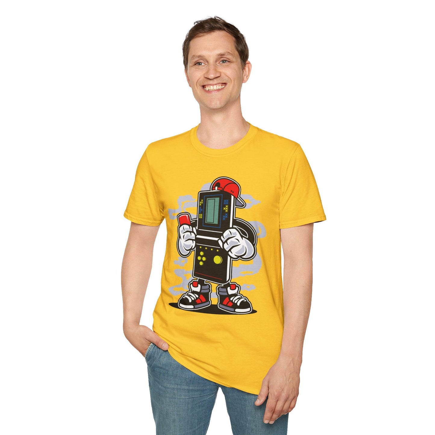 Cartoon T Shirt Animation Funny Unisex Softstyle 100 Percent Ring Spun Cotton Tee